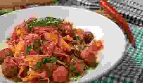 Köfteli Fettucine